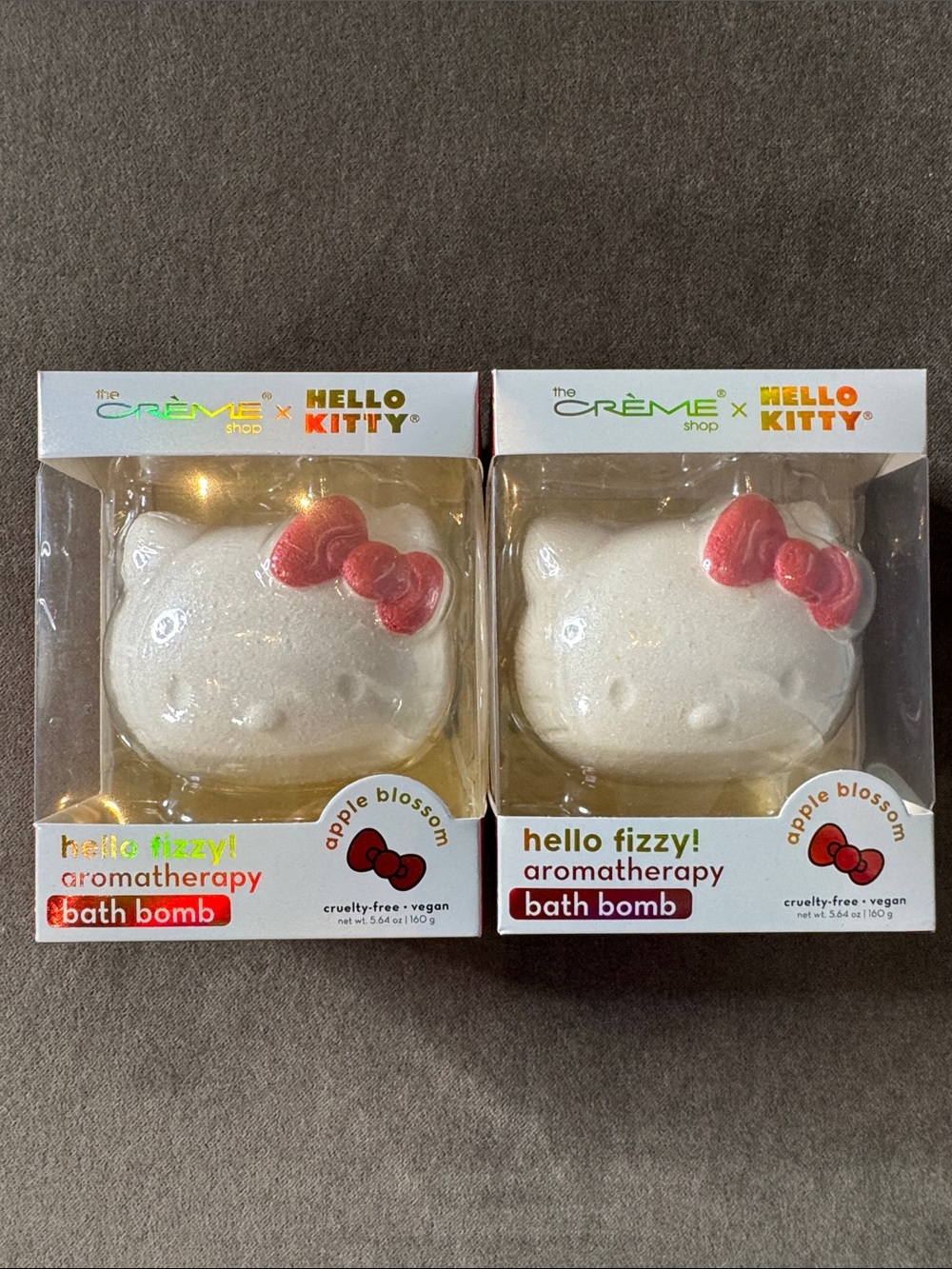 The Crème Shop x Hello Kitty Apple Blossom Fizzing Bath Bombs Limited Edition